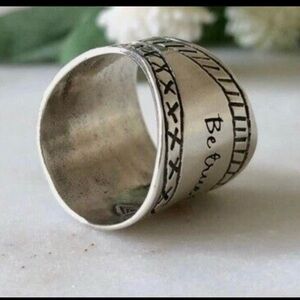 Silpada Sterling Silver Be True To Your Dreams Ring - R1820 Size 8